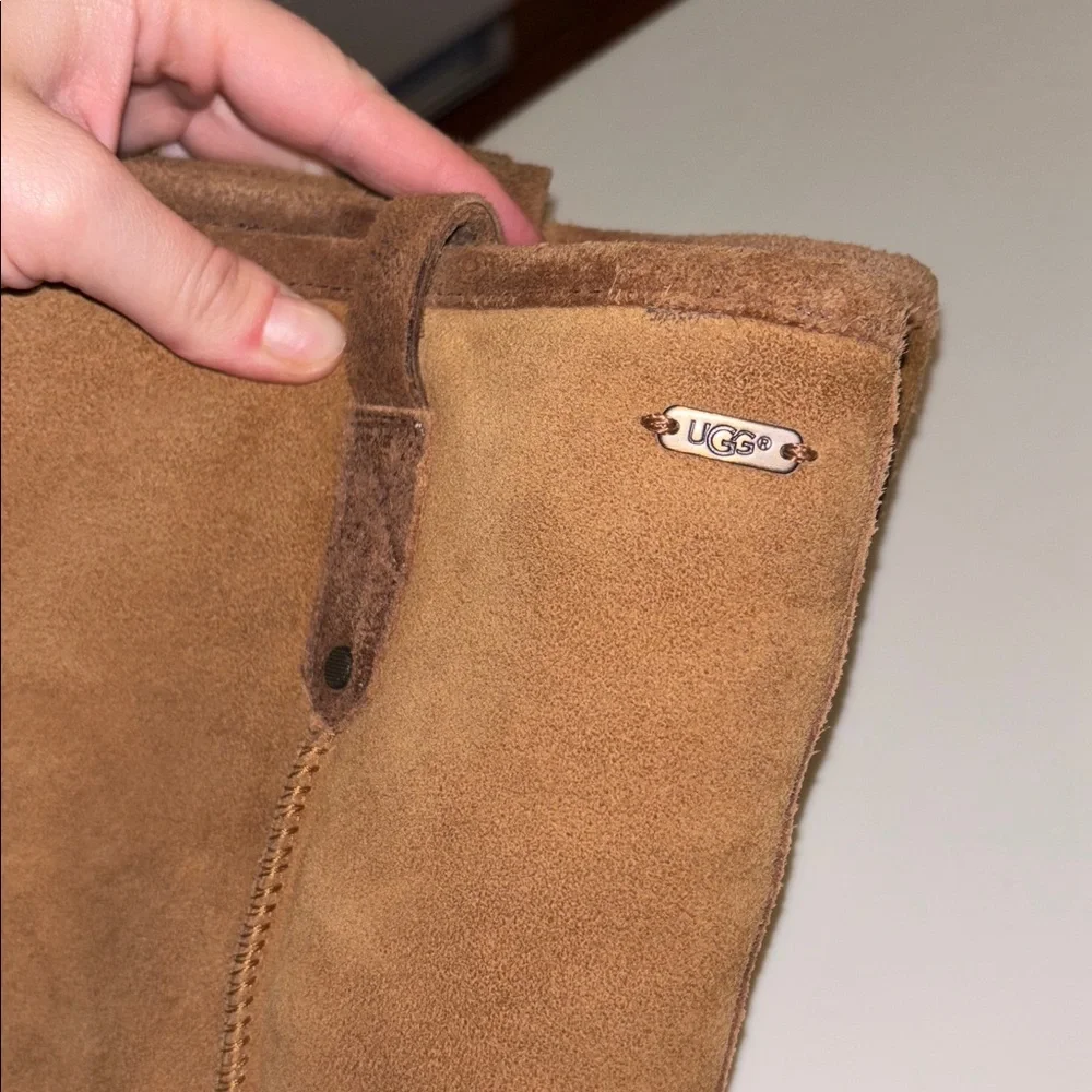 Womens UGG high heel platform suede warm boots - Picture 12 of 12